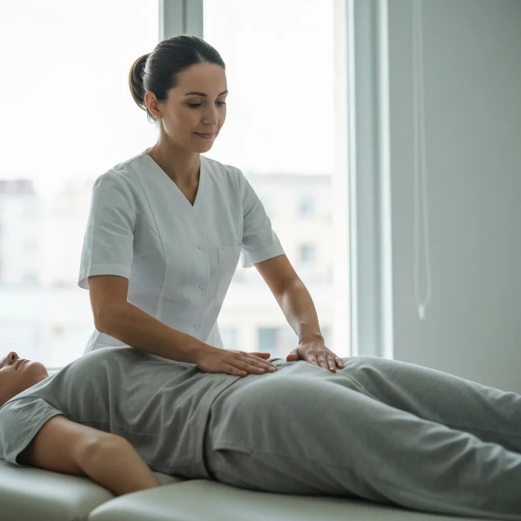 Discover the Top Benefits of Manual Therapy Techniques 3 Therapist performing soft tissue mobilization technique on a patient
